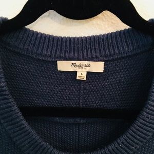 Madewell Blue Pullover Sweater